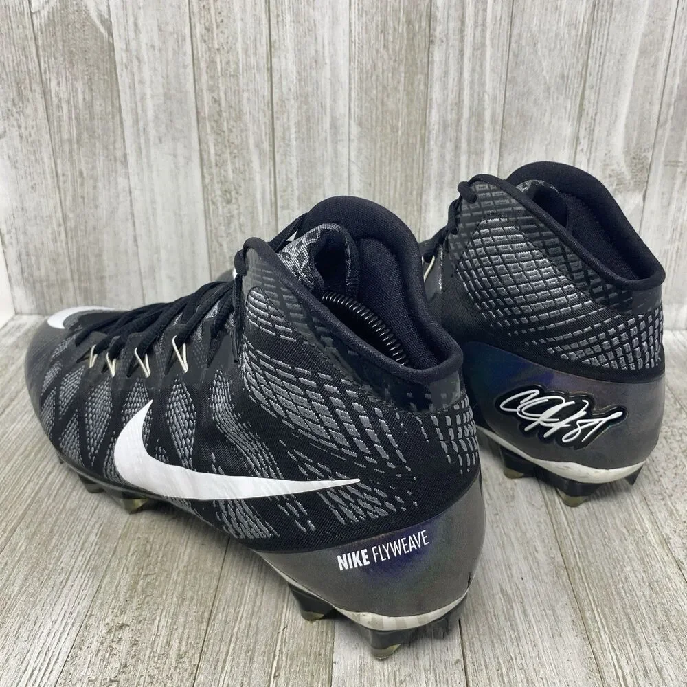 Nike CJ3 Flyweave Elite TD Calvin Johnson Football Cleats 725226-010 Men 10 NFL - Picture 3 of 10